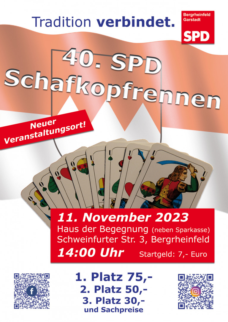 Fyler 40. traditionelles SPD-Schafkopfrennen