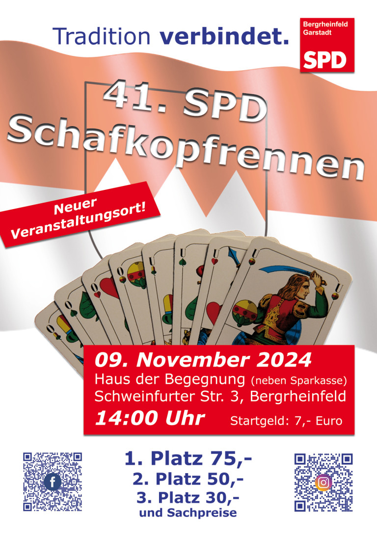 Fyler 41. traditionelles SPD-Schafkopfrennen