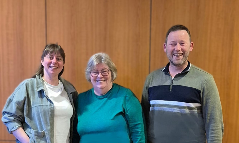 SPD Fraktion im Gemeinderat Bergrheinfeld 2026 - 2032, v.l. Annika Gram, Barbara Zahl, Joachim Pfennig